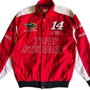 Tony Stewart NASCAR Racing Jacket - Mobil 1 / Office Depot  - Size L